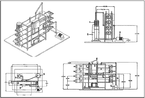 Мембранные блоки для крупных станций водоподготовки производительностью 10-150 куб.м. в час - серии Классик - 10